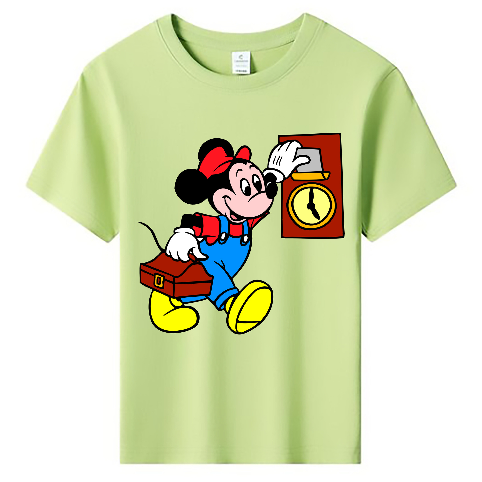 ミッキーマウス Mickey Mouse 綿100％キッズTシャツ（フロントプリント）